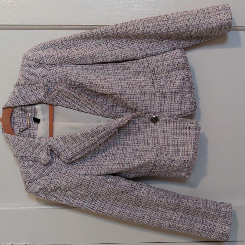 WHBM Plaid Jacket, Purple